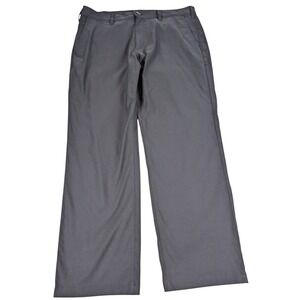 Eddie Bauer Mens Grey Flat Front Stretch Pants Size 36x30 Outdoor Casual
